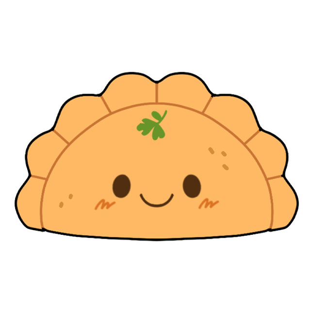 Mini Comfort Food Empanada Drawing