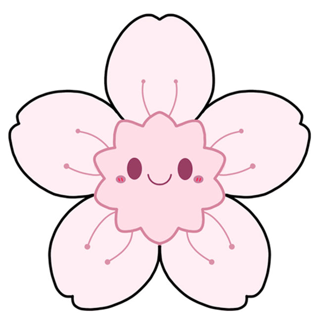 mini cherry blossom design illustration