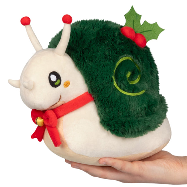 Mini Squishable Festive Snail Front View