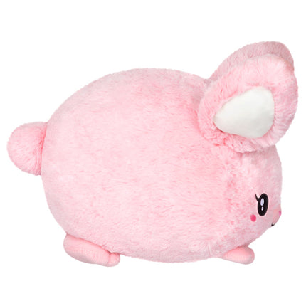 mini pink fluffy bunny side