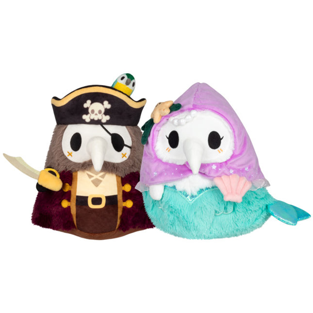 Mini Squishable Pirate & Mermaid Plague Set front view