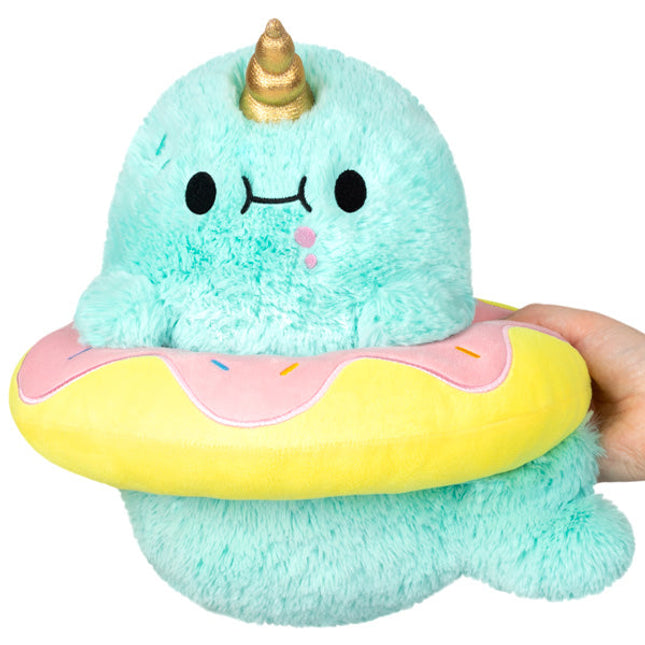 Mini Squishable Sparkles the Narwhal in Donut Product Image
