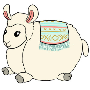 Mini Squish Lovable Llama Design