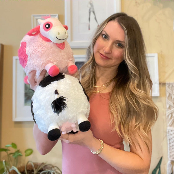 Squishable Bull Mini Squishable Strawberry Cow