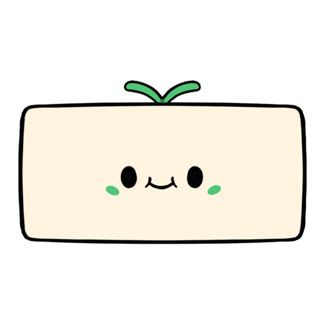 Mini Squishable Comfort Food Tofu plush