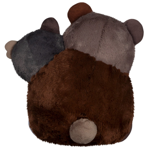 Bear Backkview Mini Squishable Two-Headed Bear