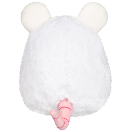 mini white rat back view