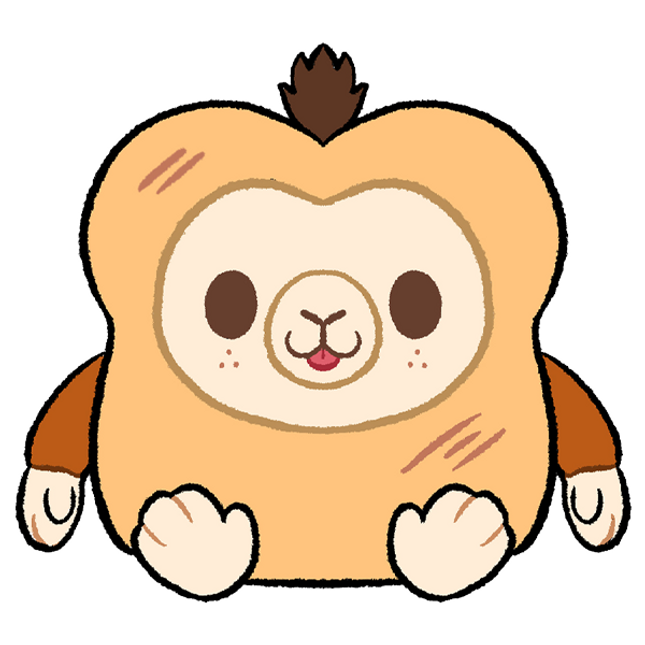 monkey bread design graphic