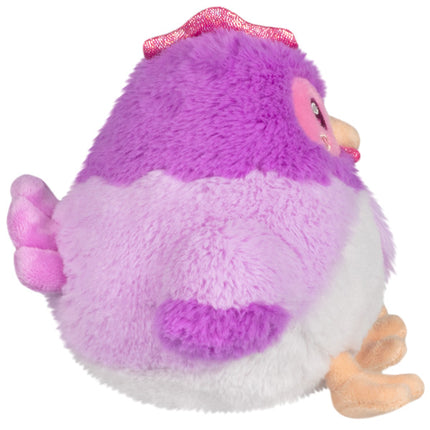 party snacker purple hen side view