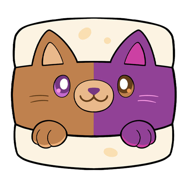 PB and J Kitty design illustration