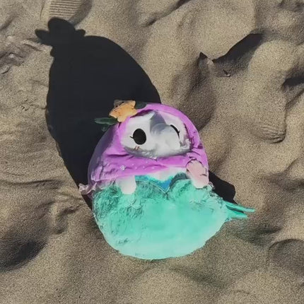 mermaid and pirate plague on the beach video