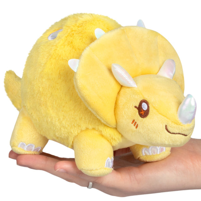 Squishable Snacker Yellow Triceratops Main Image