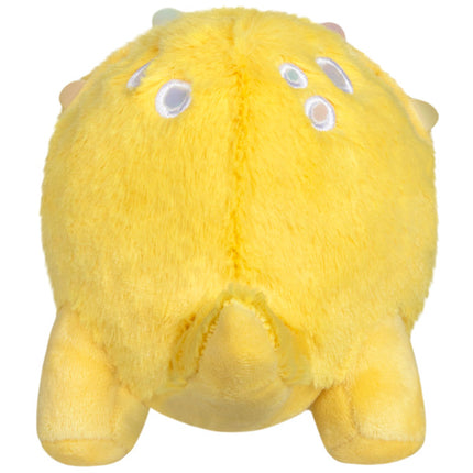 Squishable Snacker Yellow Triceratops Back Image
