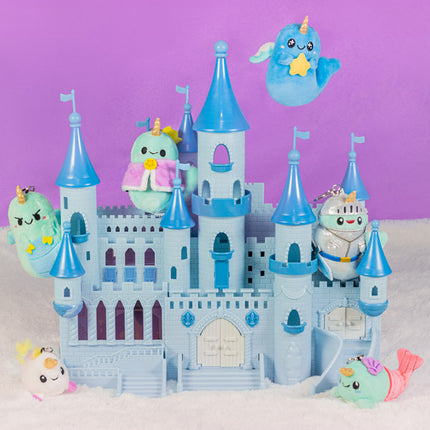 sparkles the narwhal blind box  series 2 mystical photo with all the narwhals and a castle