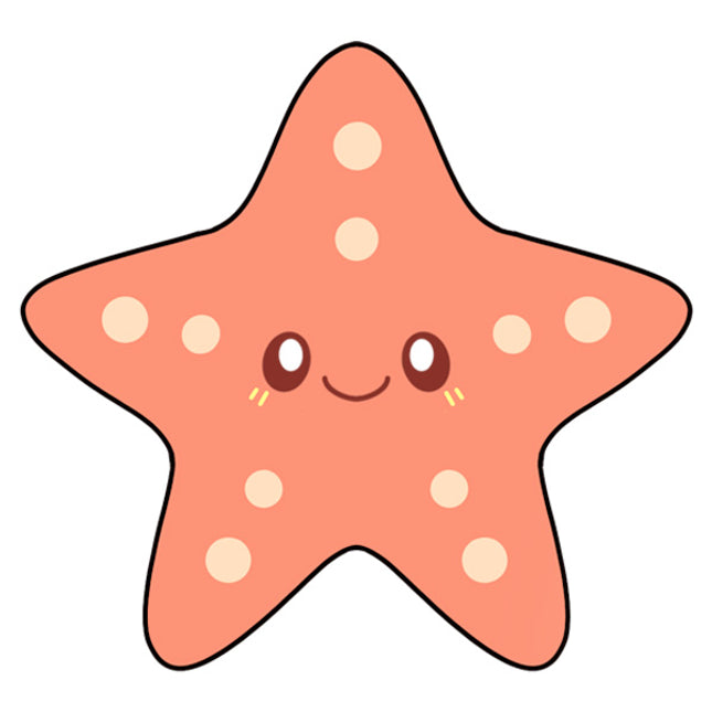 baby starfish design illustration