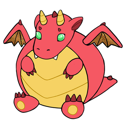 squish red dragon 15 design