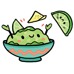 stickers avocado back