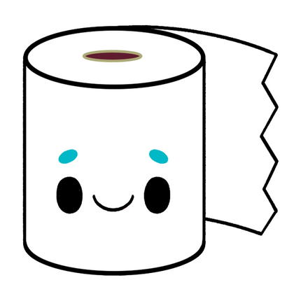 toilet paper design graphic