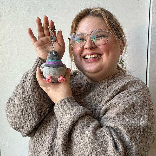 Squishable Micro Keychain Micro Squishable Pigeon Keychain