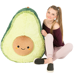 avocado fluffy pillow