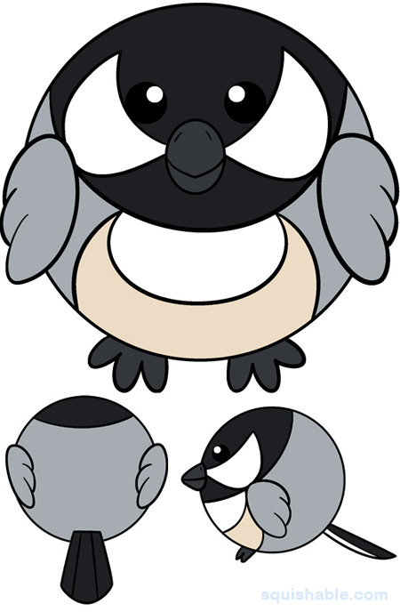 Squishable Black-Capped Chickadee